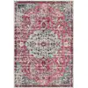 Image de Tapis transitionnel fuchsia/sarcelle 160 x 229