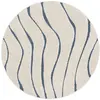 Image de Tapis cream / blue 122 x 122 cm