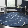 Image de Tapis en polypropylène bleu/beige, 122 cm