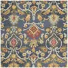 Image de Tapis laine marine/multicolore 122 x 122 cm