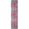 Image de Tapis de transition en polypropylène rose/bleu, 66 x 183 cm