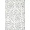 Image de Tapis laine ivoire/bleu 152 x 244 cm