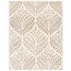 Image de Tapis laine ivoire/marron 244 x 305 cm
