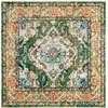 Image de Tapis vert forêt/bleu clair 91 x 91 cm
