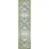 Image de Tapis polypropylène vert/turquoise 61 x 244 cm