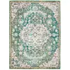 Image de Tapis polypropylène vert/turquoise 244 x 305 cm