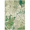 Image de Tapis vert / ivoire 122 x 183 cm