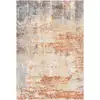 Image de Tapis abstrait moderne orange/bleu 160x213