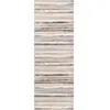 Image de Tapis couloir scandinave moderne blanc/gris/bleu 80x220