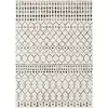 Image de Tapis berbère ethnique blanc/noir 130x170
