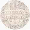 Image de Tapis rond scandinave bohème blanc/noir ø 160