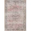 Image de Tapis vintage lavable en machine rose 200x275
