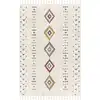 Image de Tapis shaggy bohème multicolore/blanc 160x213