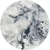 Image de Tapis rond abstrait moderne bleu/gris ø 160
