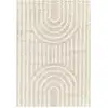 Image de Tapis shaggy scandinave blanc/beige 160x220
