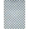 Image de Tapis scandinave à carreaux lavable en machine bleu 160x213