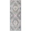 Image de Tapis de couloir vintage oriental bleu foncé/beige 80x220