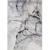 Image de Tapis abstrait moderne ivoire/gris 120x170