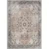 Image de Tapis vintage lavable en machine marron/ivoire 120x170