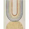 Image de Tapis scandinave moderne lavable en machine multicolore/beige 120x170