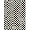 Image de Tapis scandinave à carreaux noir/blanc 160x213