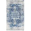 Image de Tapis vintage oriental bleu/blanc 80x150
