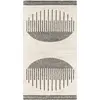 Image de Tapis scandinave moderne blanc/noir 80x150