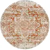 Image de Tapis rond vintage oriental orange/blanc ø 160
