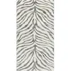 Image de Tapis zébré bohème gris foncé/beige 80x150