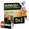 Image de Duracell Rechargeables Piles D (lot de 2), 3000 mAh NiMH, Puissance longue durée en occasion ou reconditionné