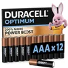 Image de DURACELL Optimum Piles AAA (Lot de 12)   Piles Alcalines 1,5V   +200 % d’actifs Power Boost   Répondent aux exigences des appareils modernes 100 % Recyclables, 0 % de plastique dans l’emballage MX2400 en occasion ou reconditionné