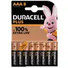Image de Pack de 8 piles alcalines AAA Duracell Plus, 1.5V LR03