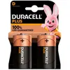 Image de Duracell Pile Alcaline Plus Power D Lr20 2 Unités One Size