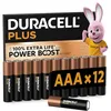 Image de DURACELL Plus Piles AAA (Lot de 12)   Piles Alcalines 1,5 V Durent jusqu’à 100 % plus longtemps grâce aux Actifs POWER BOOST Fiable pour vos Appareils du Quotidien Emballage 0 % Plastique MN2400 en occasion ou reconditionné