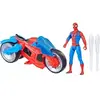 Image de Figurine Hasbro Epic World of Action Arachnid Motorbike + Spiderman Bleu 10 cm 5010996283955
