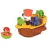 Image de eau pulvérisée jouets de bain bateau pirate 28 cm marron