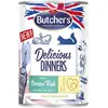 Image de Butcher's Délicieux Dîners Morceaux De Poisson De L'océan En Gelée Nourriture Humide Pour Chats 400g
