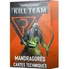 Image de Jeux de société Games Workshop Warhammer 40k - Kill Team Datacards Drukhari Mandragores (Fr) Orange TU 01050112006