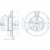 Image de Disque De Frein Delphi Bg3025 Ford;Seat;Volkswagen