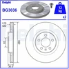 Image de Disque De Frein Delphi Bg3036 Audi;Seat;Skoda;Volkswagen