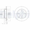 Image de Disque De Frein Delphi Bg3055 Ford;Mazda