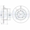 Image de Disque De Frein Delphi Bg3117 Nissan