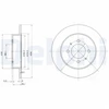 Image de Disque De Frein Delphi Bg3125 Nissan