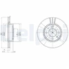 Image de Disque De Frein Delphi Bg3134 Nissan