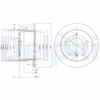 Image de Disque De Frein Delphi Bg3235 Mercedes-Benz;Volkswagen