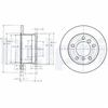 Image de Disque De Frein Delphi Bg3237 Mercedes-Benz;Volkswagen