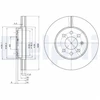 Image de Disque De Frein Delphi Bg3334 Chevrolet;Daewoo