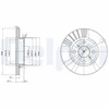 Image de Disque De Frein Delphi Bg3424 Toyota