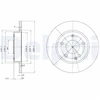 Image de Disque De Frein Delphi Bg3394 Mercedes-Benz