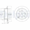 Image de Disque De Frein Delphi Bg3400 Hyundai;Kia;Mitsubishi